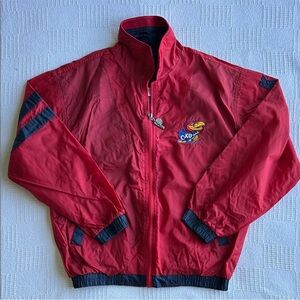 Vintage Kansas University windbreaker 
size Large